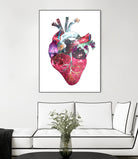 Superstar Heart by Bianca Green on GIANT ART - fuchsia mixed media