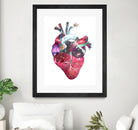 Superstar Heart by Bianca Green on GIANT ART - fuchsia mixed media