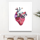 Superstar Heart by Bianca Green on GIANT ART - fuchsia mixed media