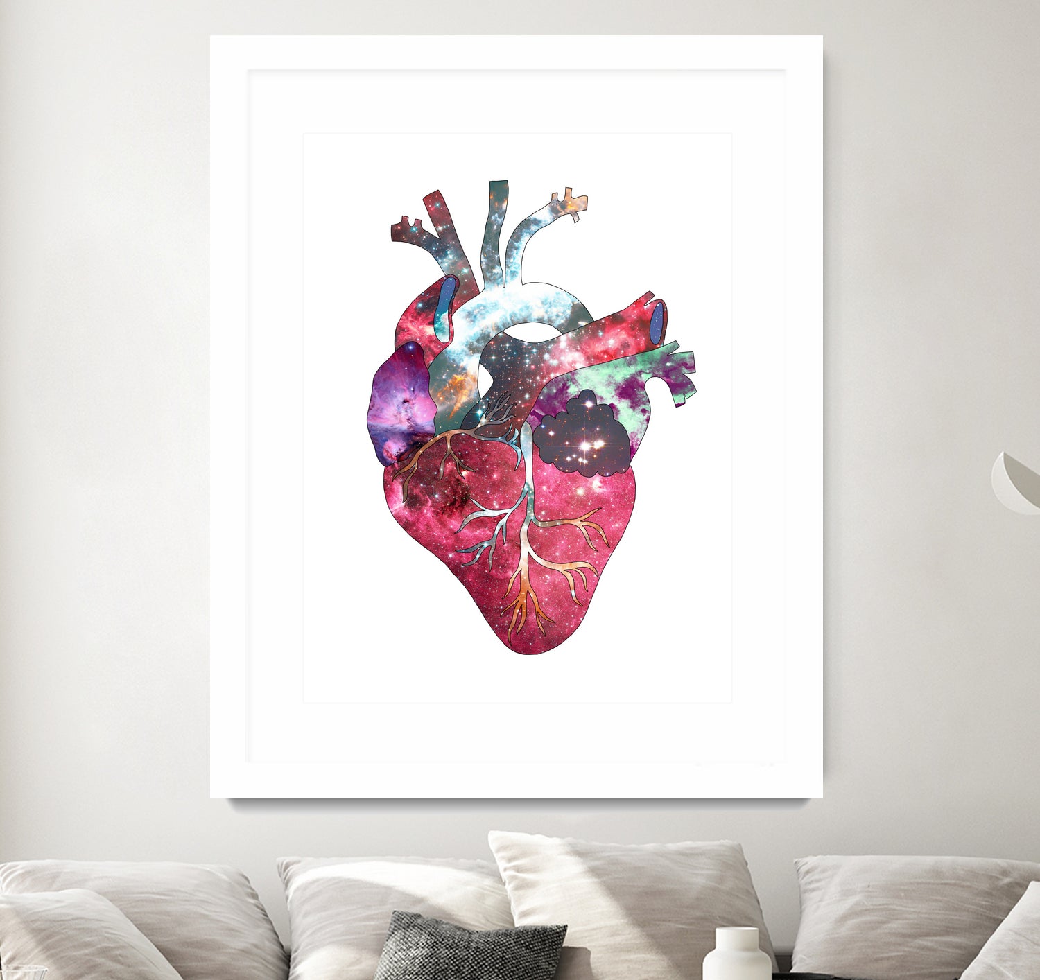 Superstar Heart by Bianca Green on GIANT ART - fuchsia mixed media