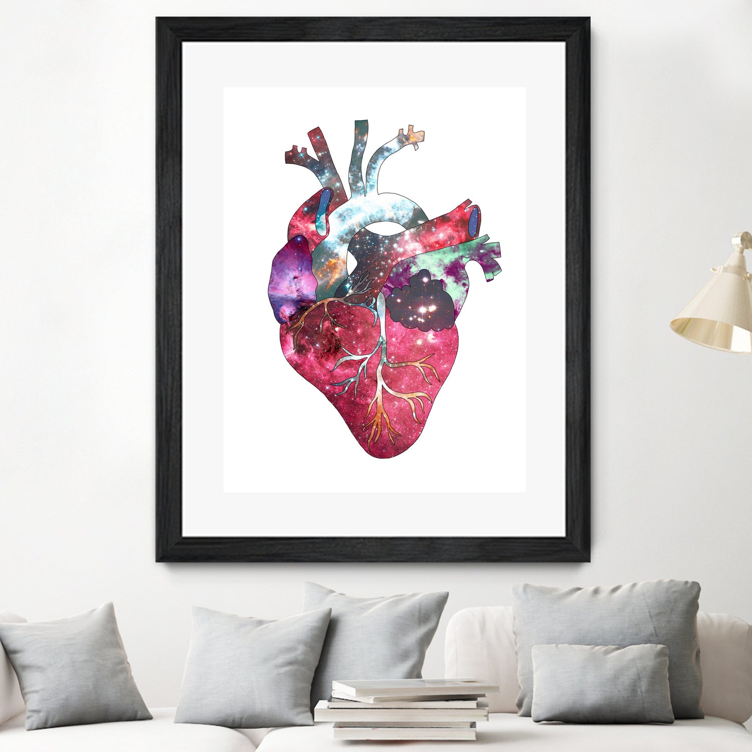 Superstar Heart by Bianca Green on GIANT ART - fuchsia mixed media