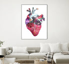 Superstar Heart by Bianca Green on GIANT ART - fuchsia mixed media