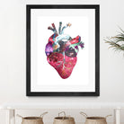 Superstar Heart by Bianca Green on GIANT ART - fuchsia mixed media