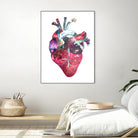 Superstar Heart by Bianca Green on GIANT ART - fuchsia mixed media