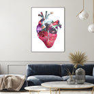 Superstar Heart by Bianca Green on GIANT ART - fuchsia mixed media