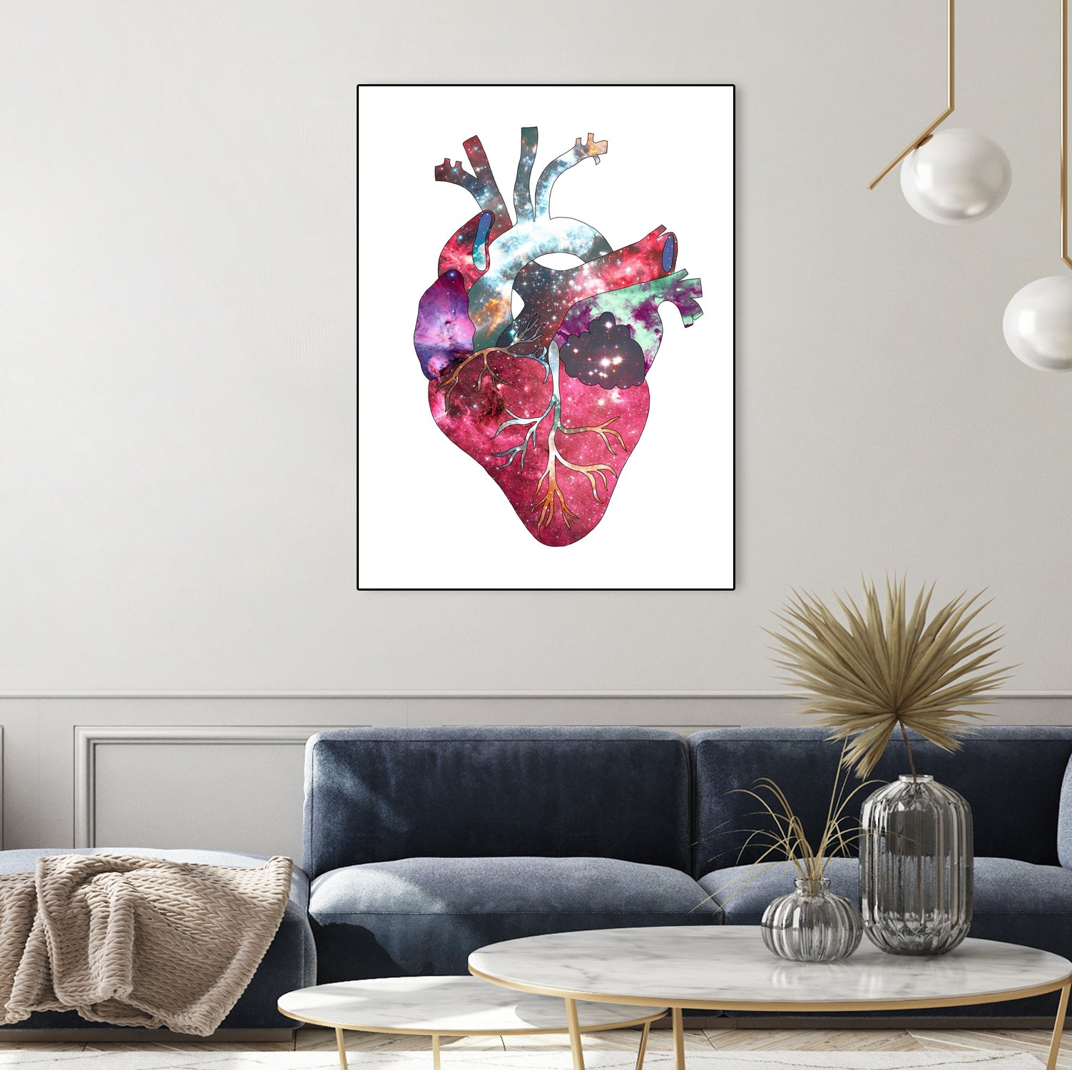 Superstar Heart by Bianca Green on GIANT ART - fuchsia mixed media