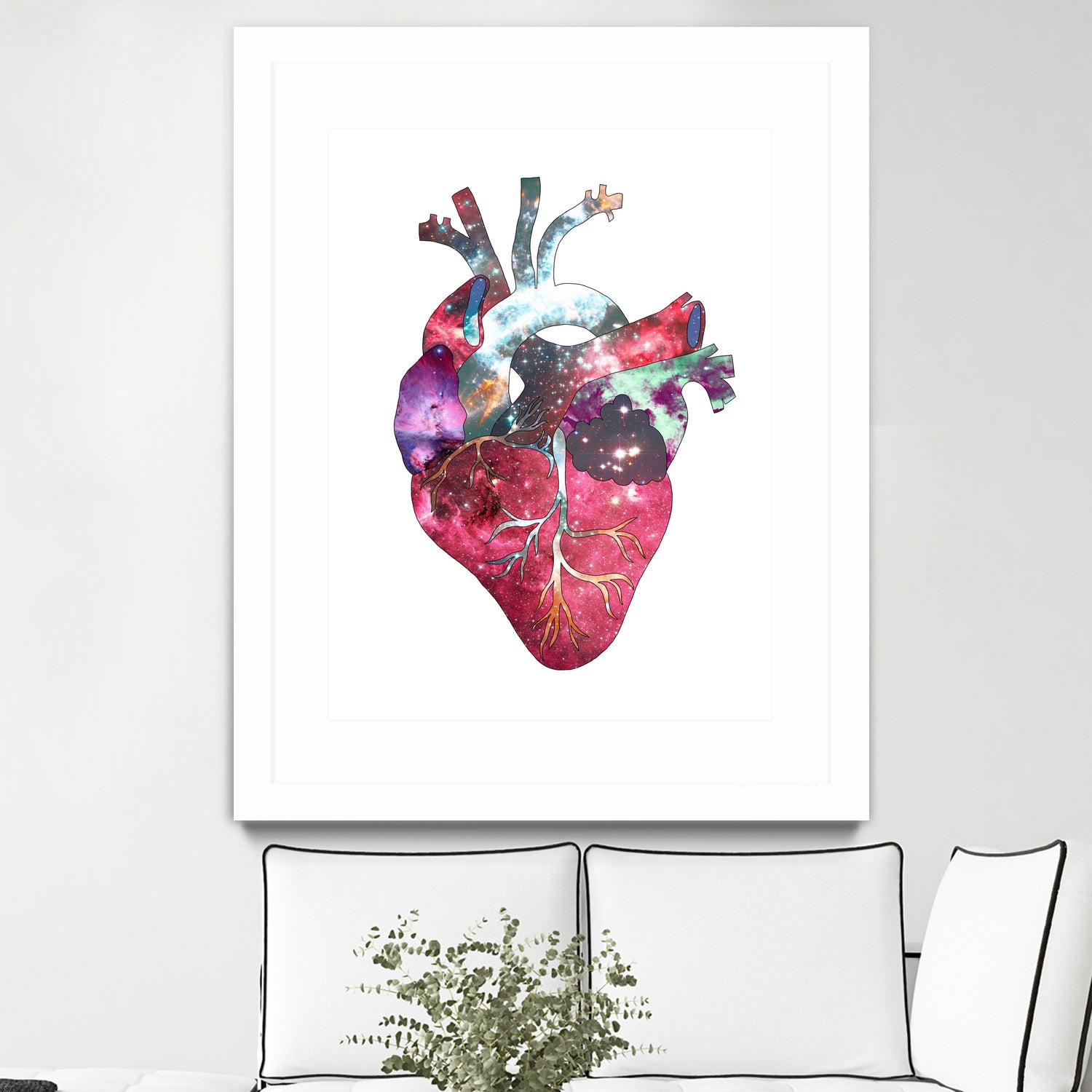 Superstar Heart by Bianca Green on GIANT ART - fuchsia mixed media