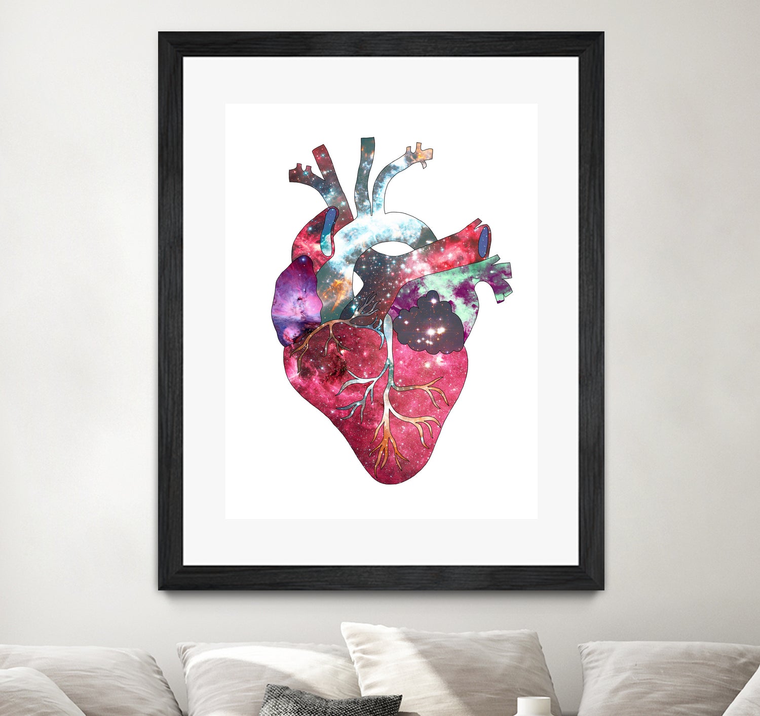 Superstar Heart by Bianca Green on GIANT ART - fuchsia mixed media