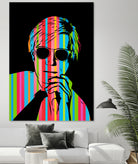 Andy Warhol | Dark | Pop Art by William Cuccio on GIANT ART - black digital drawing