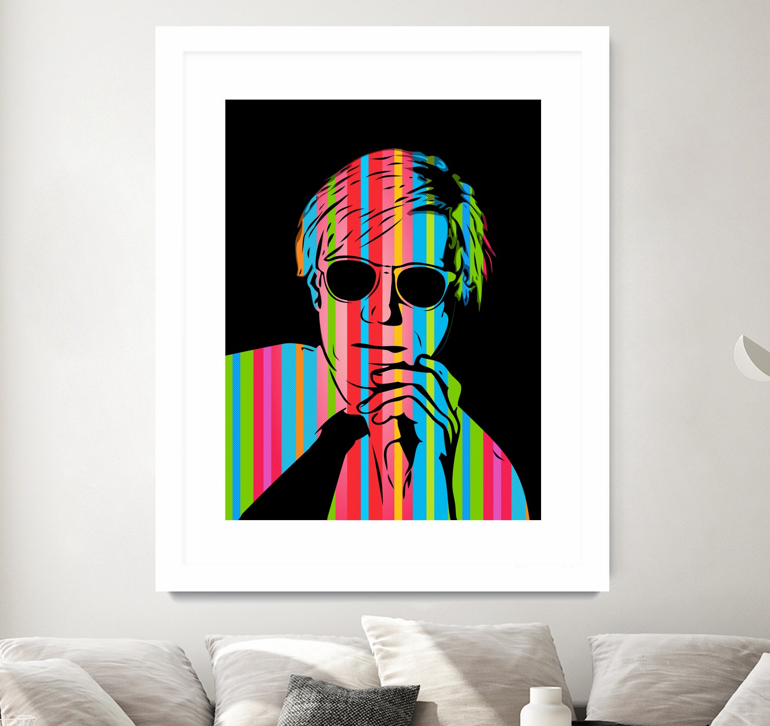 Andy Warhol | Dark | Pop Art by William Cuccio on GIANT ART - black digital drawing