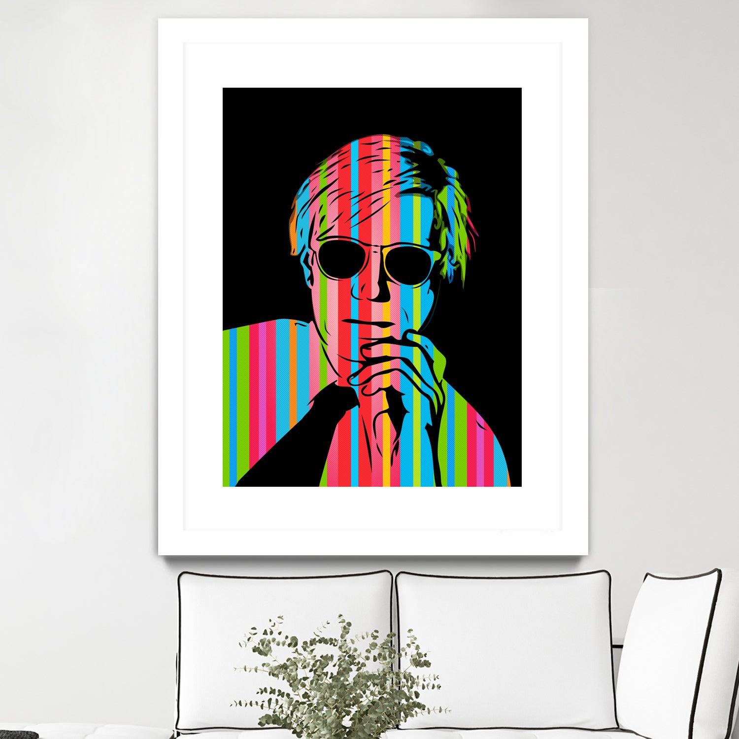 Andy Warhol | Dark | Pop Art by William Cuccio on GIANT ART - black digital drawing