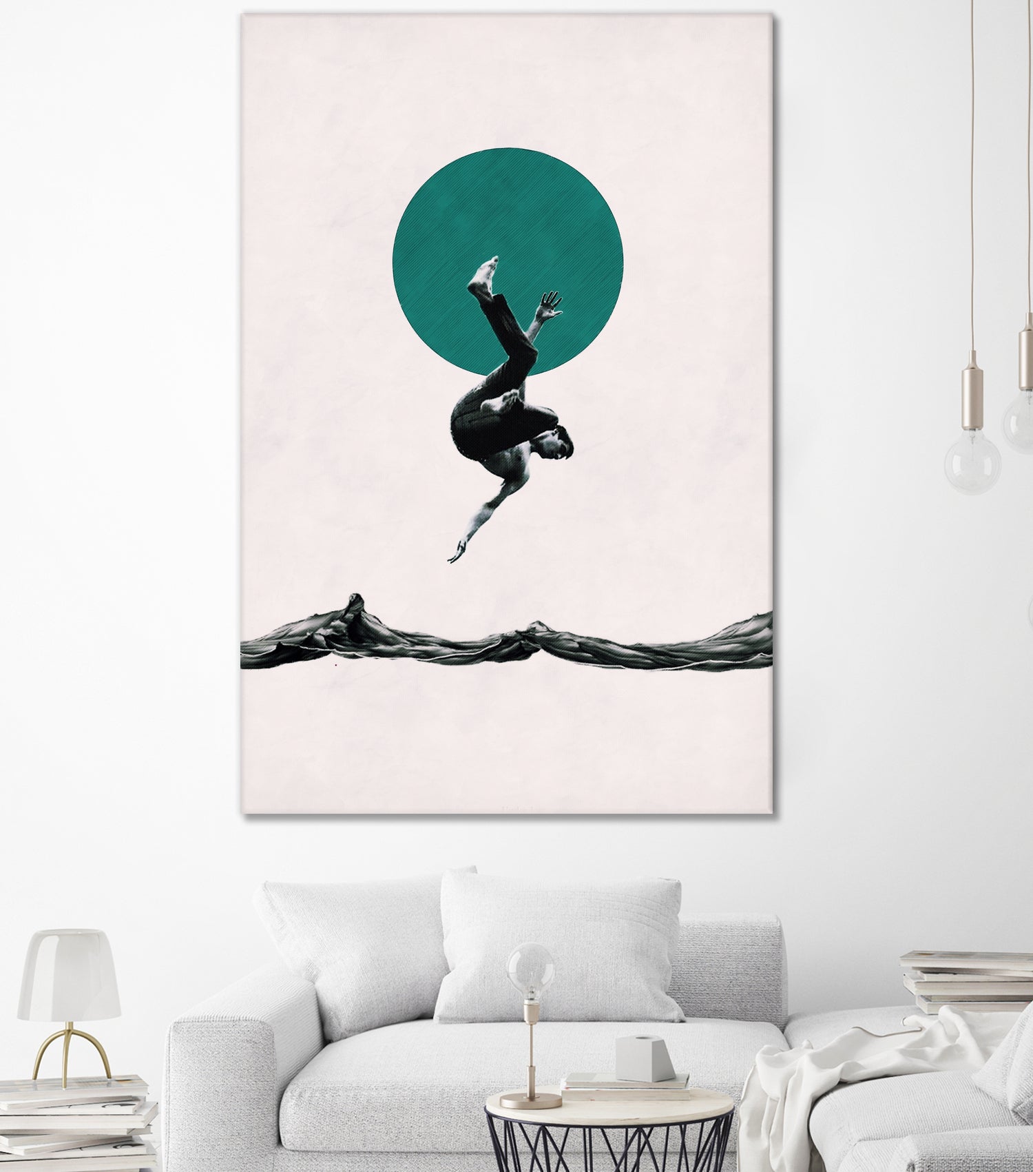 Falling with style by Menelaos Trompoukis on GIANT ART - white digital painting