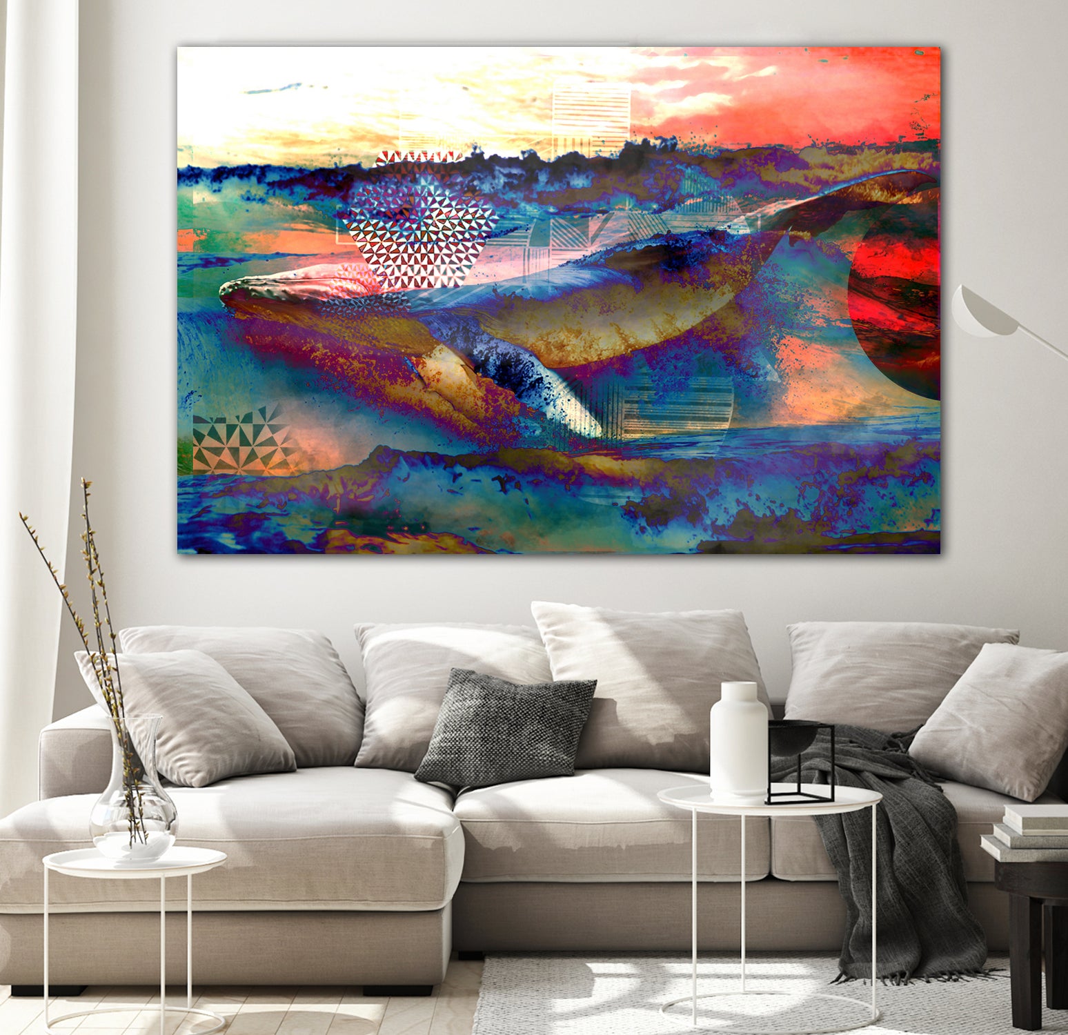 52HZ Whale by Srivatsan Aravamudan on GIANT ART - blue digital painting