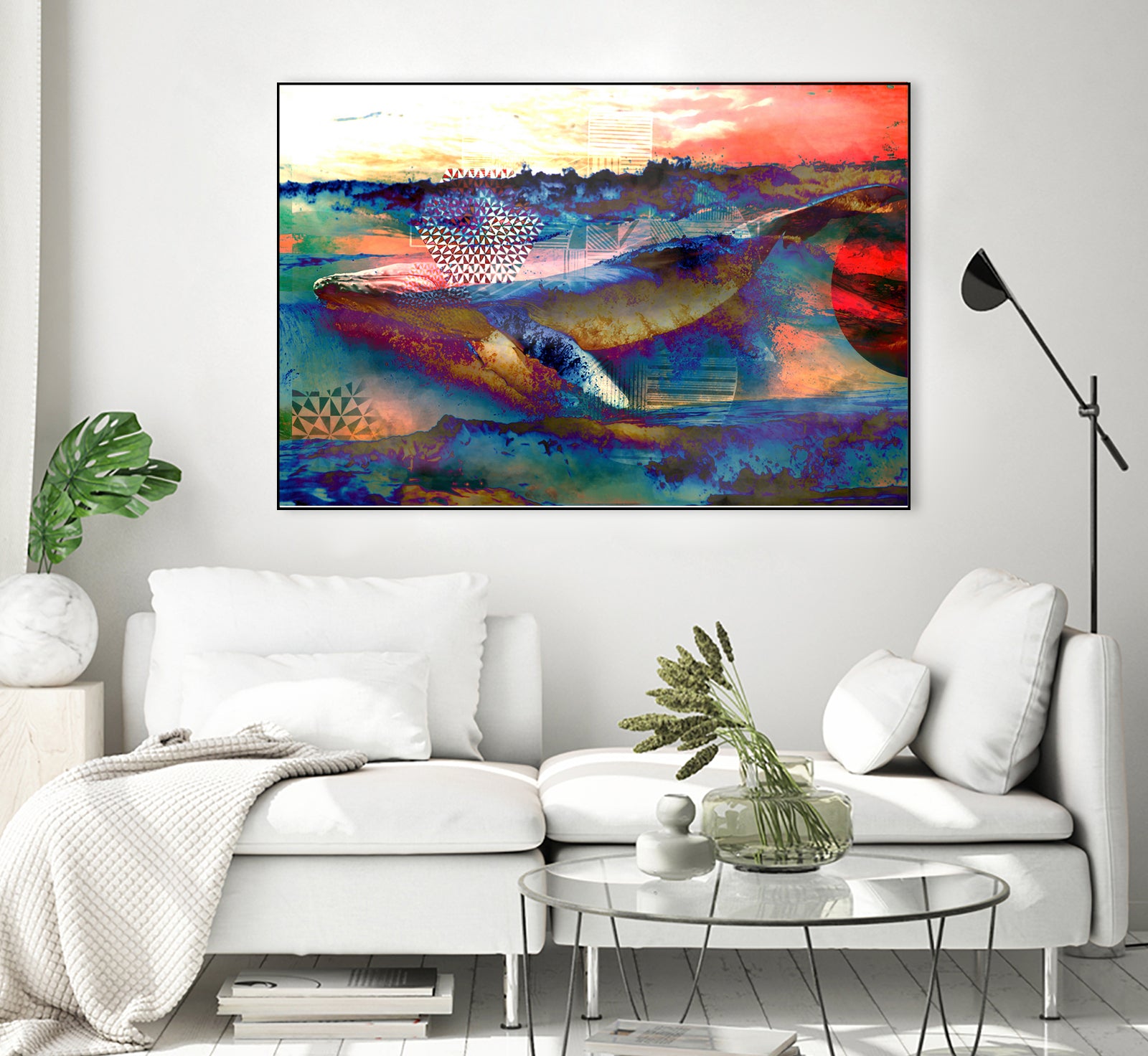 52HZ Whale by Srivatsan Aravamudan on GIANT ART - blue digital painting