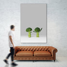 Arguing Broccolis by Anders Wasser on GIANT ART - gray photo illustration