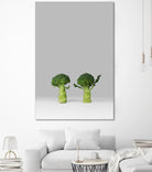 Arguing Broccolis by Anders Wasser on GIANT ART - gray photo illustration