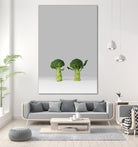 Arguing Broccolis by Anders Wasser on GIANT ART - gray photo illustration