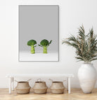 Arguing Broccolis by Anders Wasser on GIANT ART - gray photo illustration