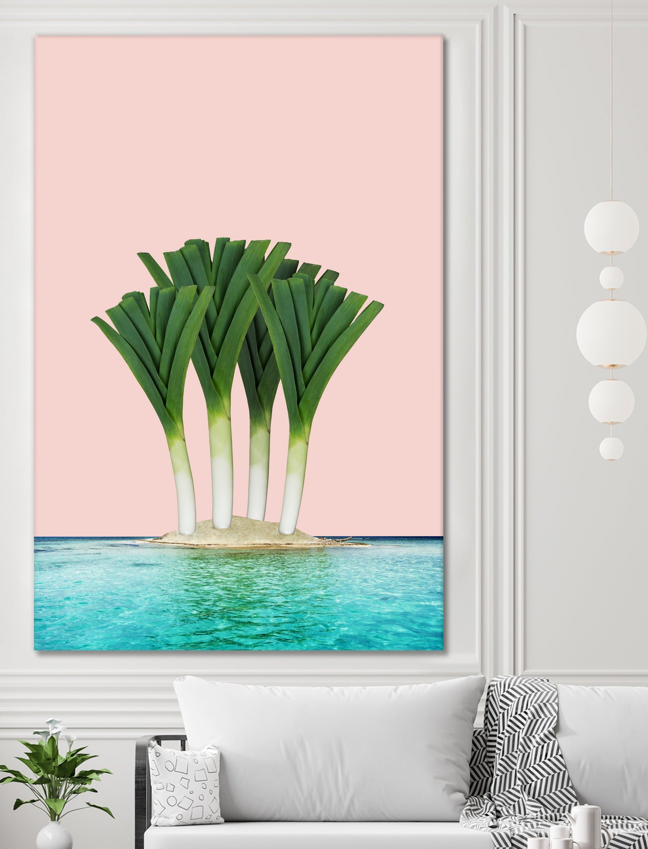 Palm Beach by Anders Wasser on GIANT ART - pink photo illustration