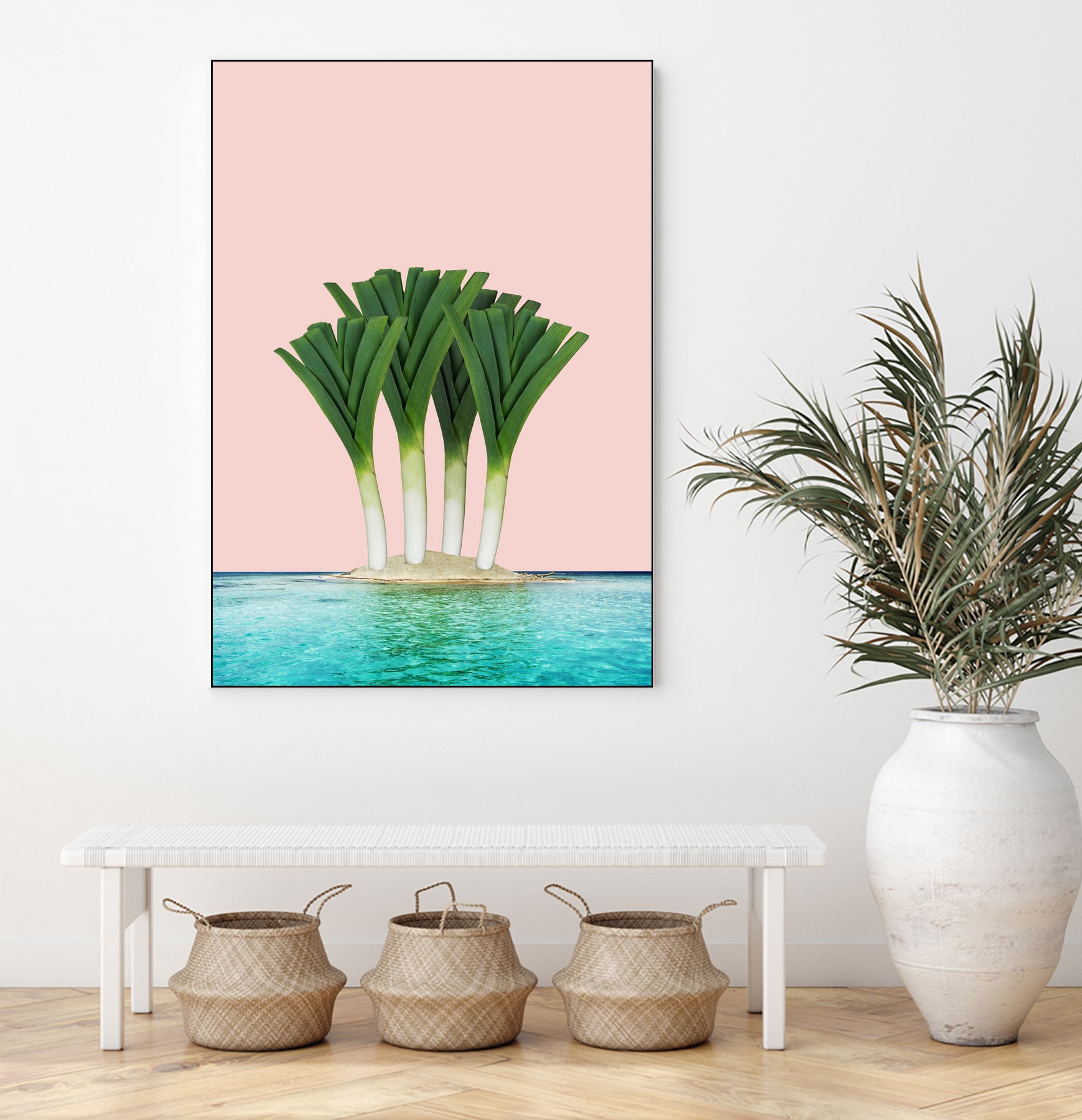 Palm Beach by Anders Wasser on GIANT ART - pink photo illustration