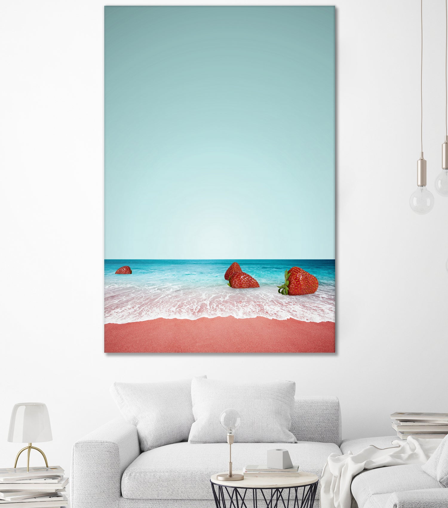 Strawberry Shore by Anders Wasser on GIANT ART - blue photo illustration