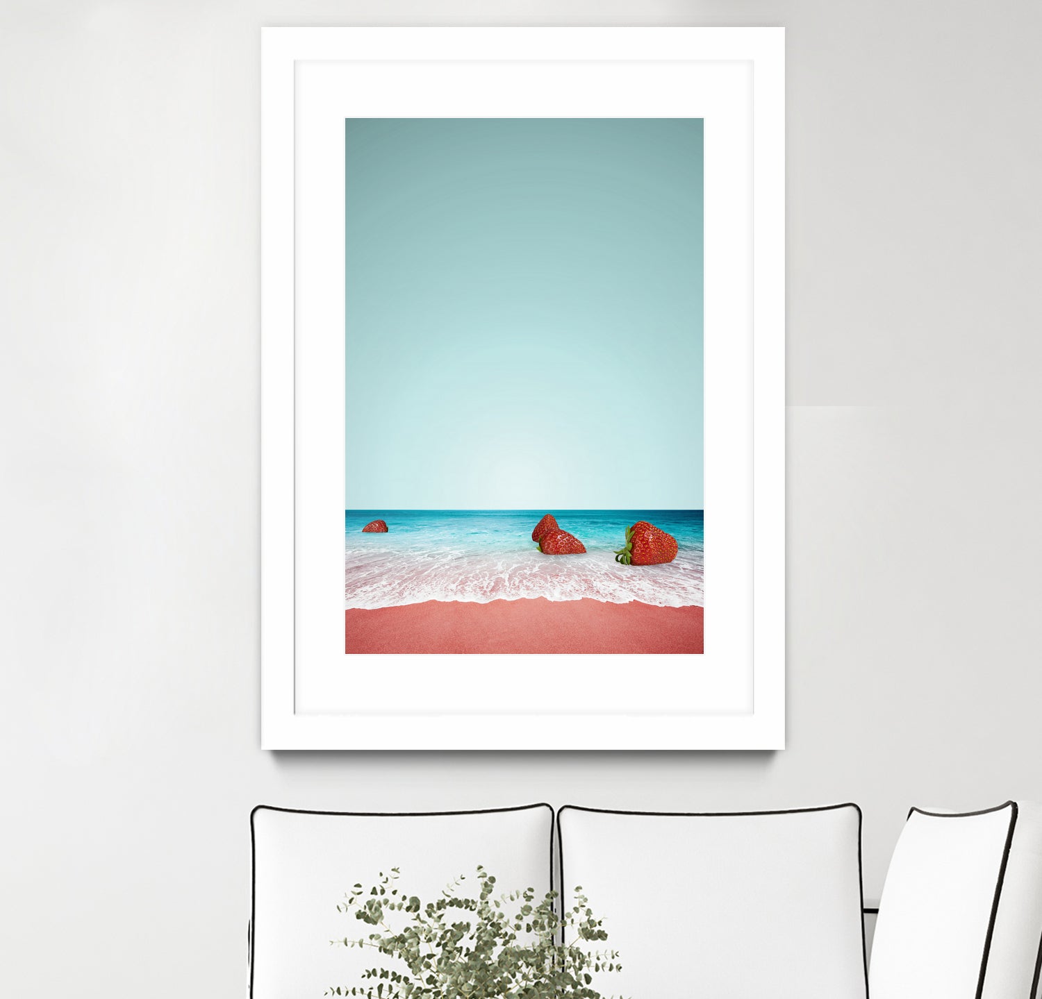 Strawberry Shore by Anders Wasser on GIANT ART - blue photo illustration