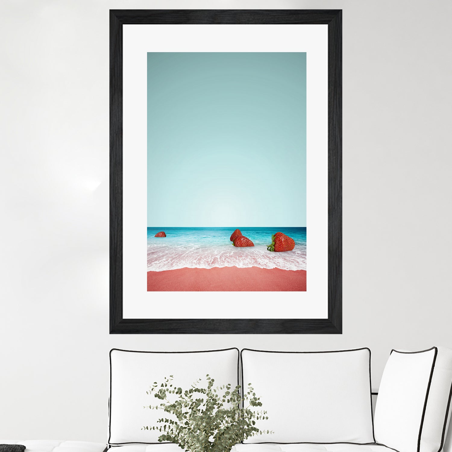 Strawberry Shore by Anders Wasser on GIANT ART - blue photo illustration