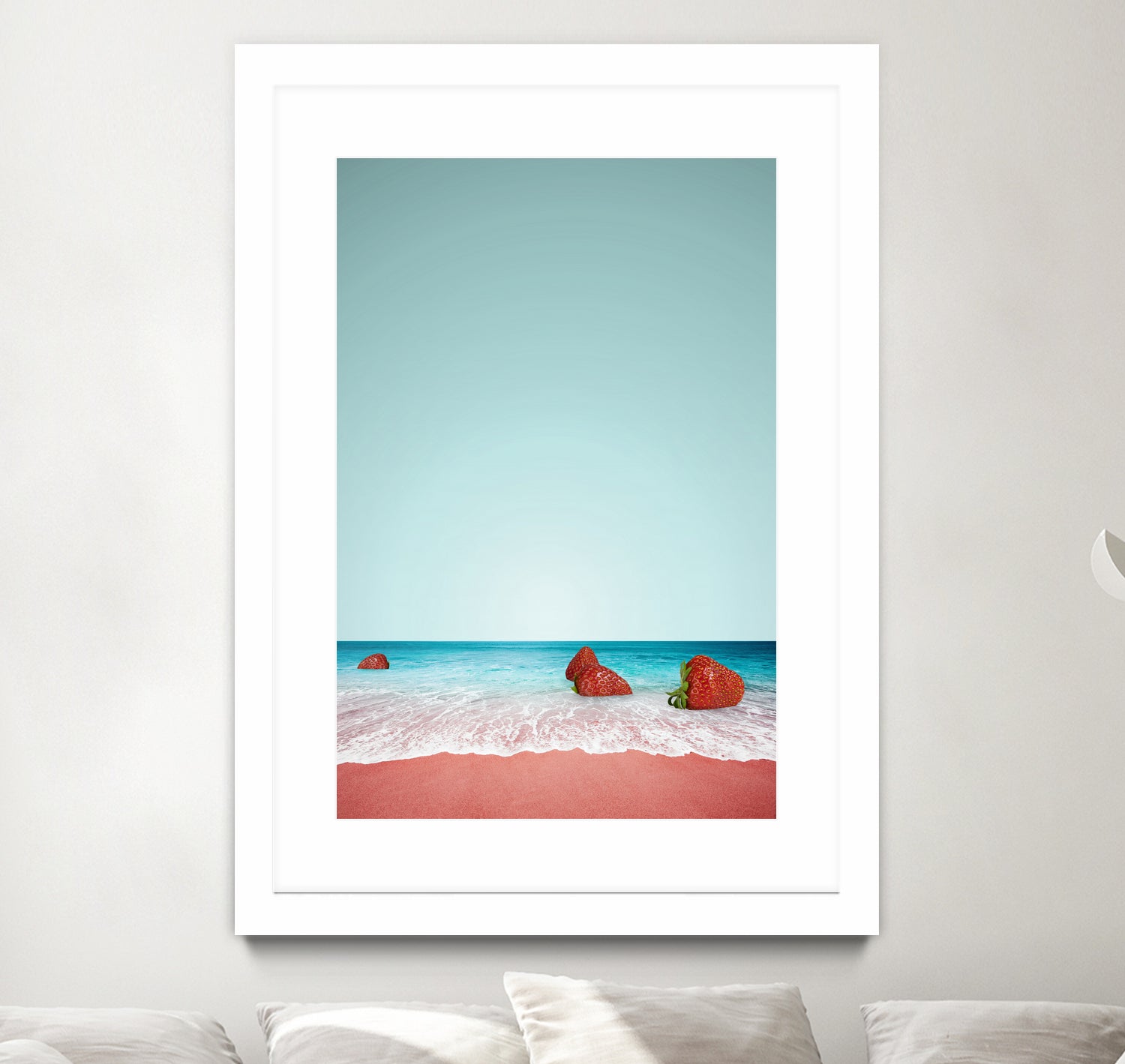 Strawberry Shore by Anders Wasser on GIANT ART - blue photo illustration