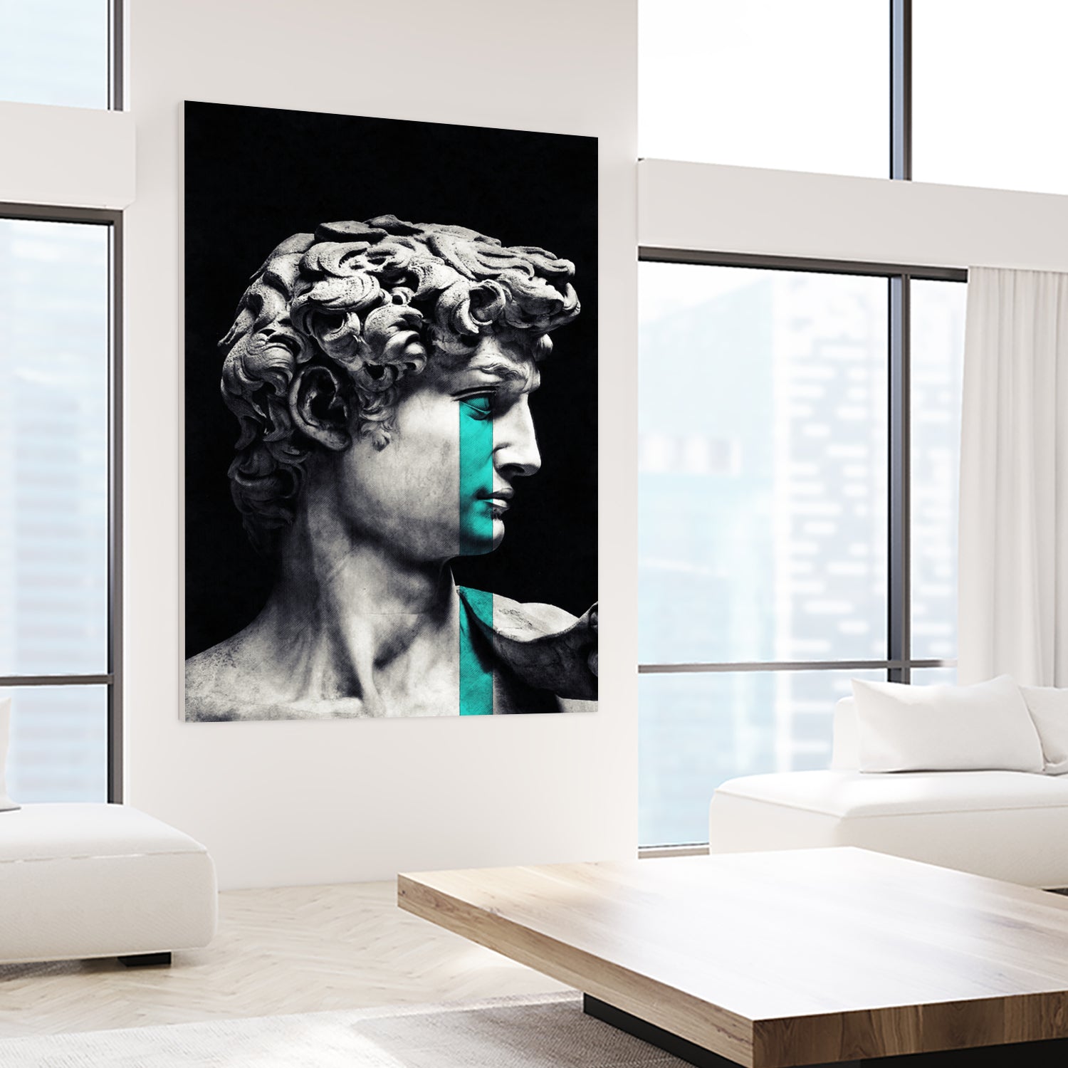 Crying David by Menelaos Trompoukis on GIANT ART - black digital painting