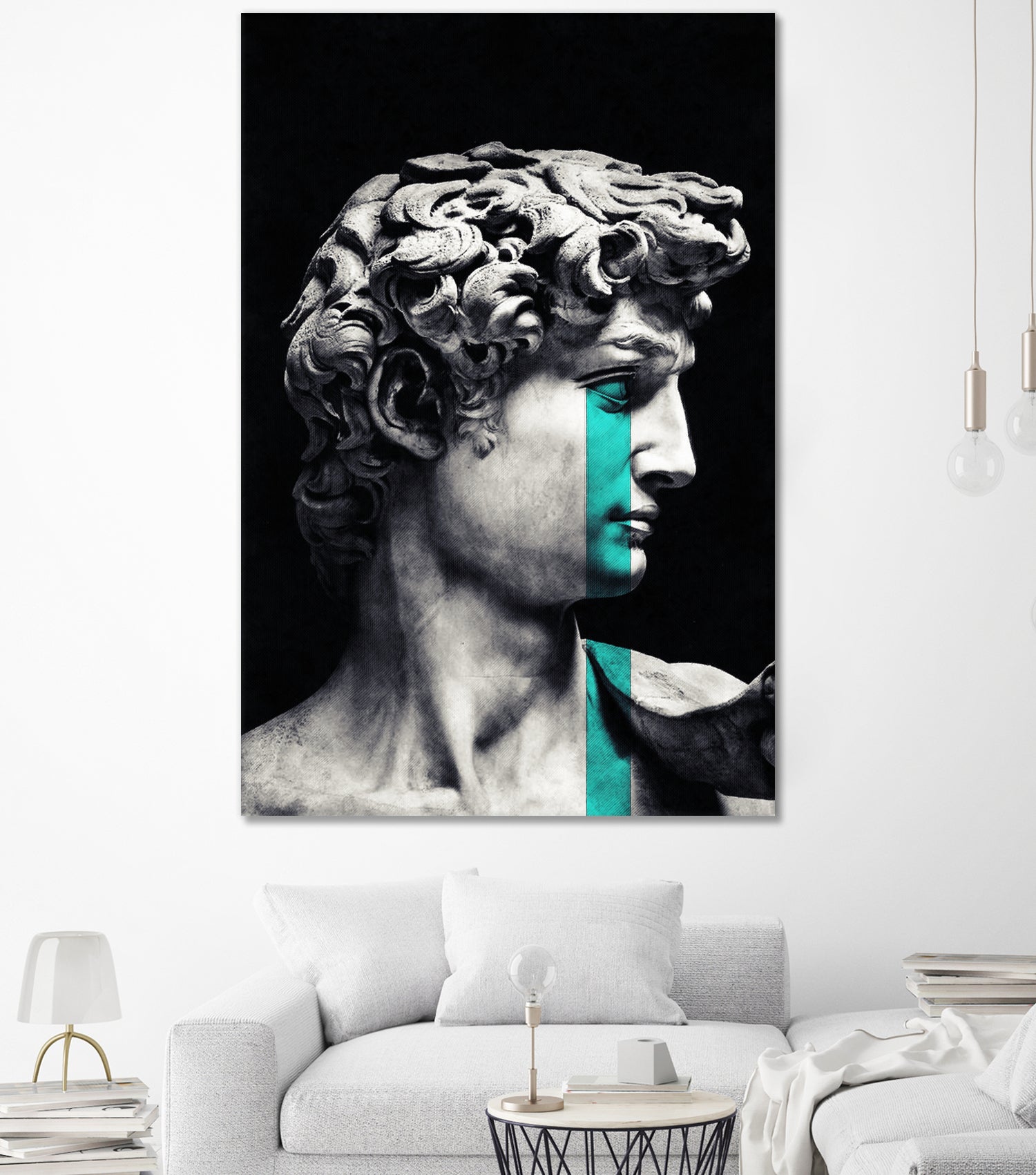 Crying David by Menelaos Trompoukis on GIANT ART - black digital painting