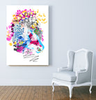 BOUQUET by Liat Noten on GIANT ART - pink mixed media