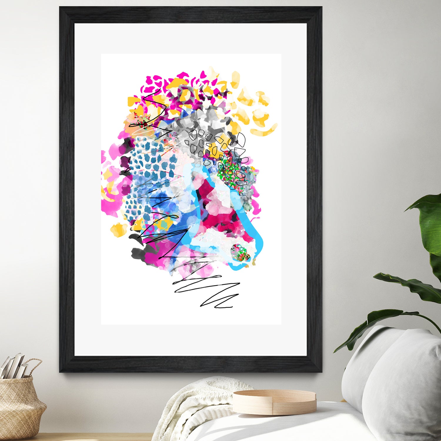 BOUQUET by Liat Noten on GIANT ART - pink mixed media