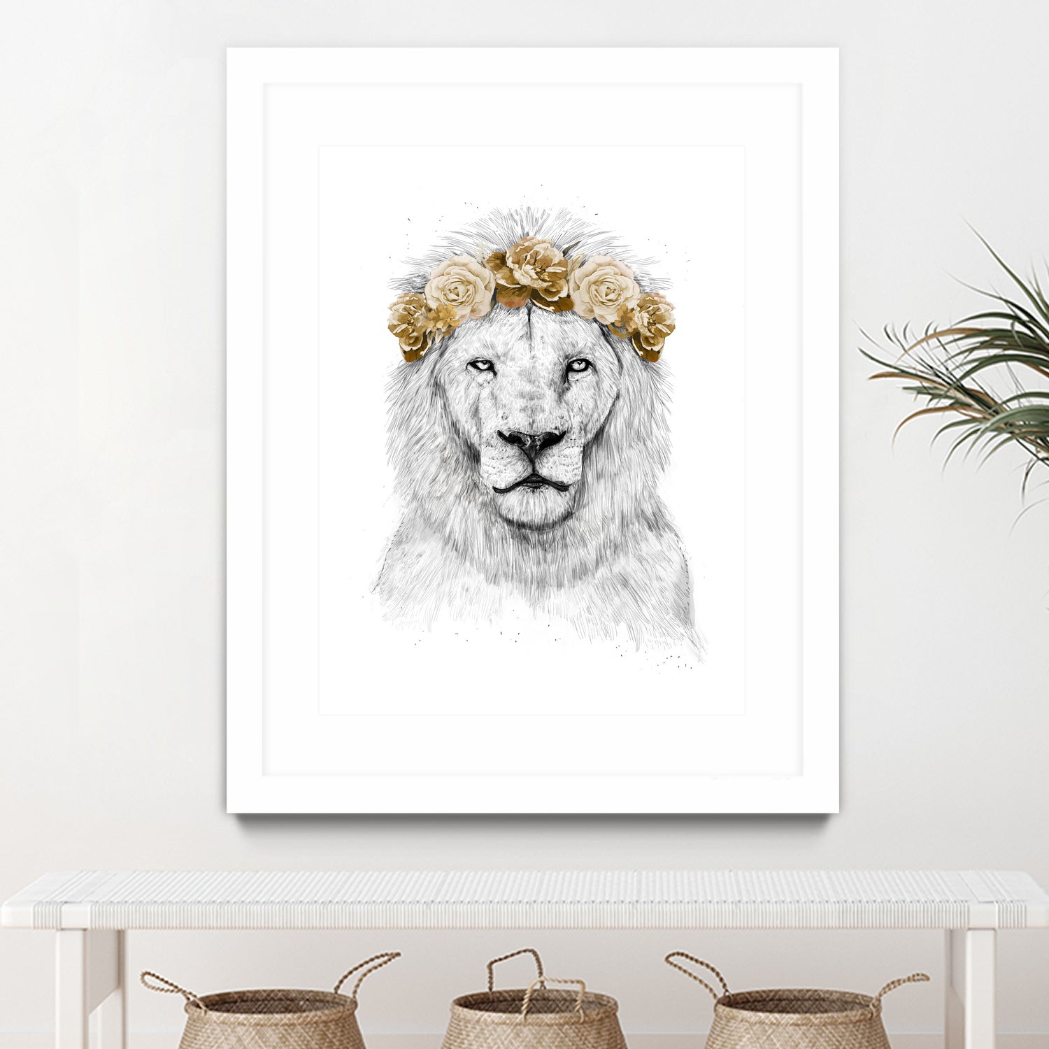 Festival lion (color version) by Solti Balázs on GIANT ART - white digital drawing