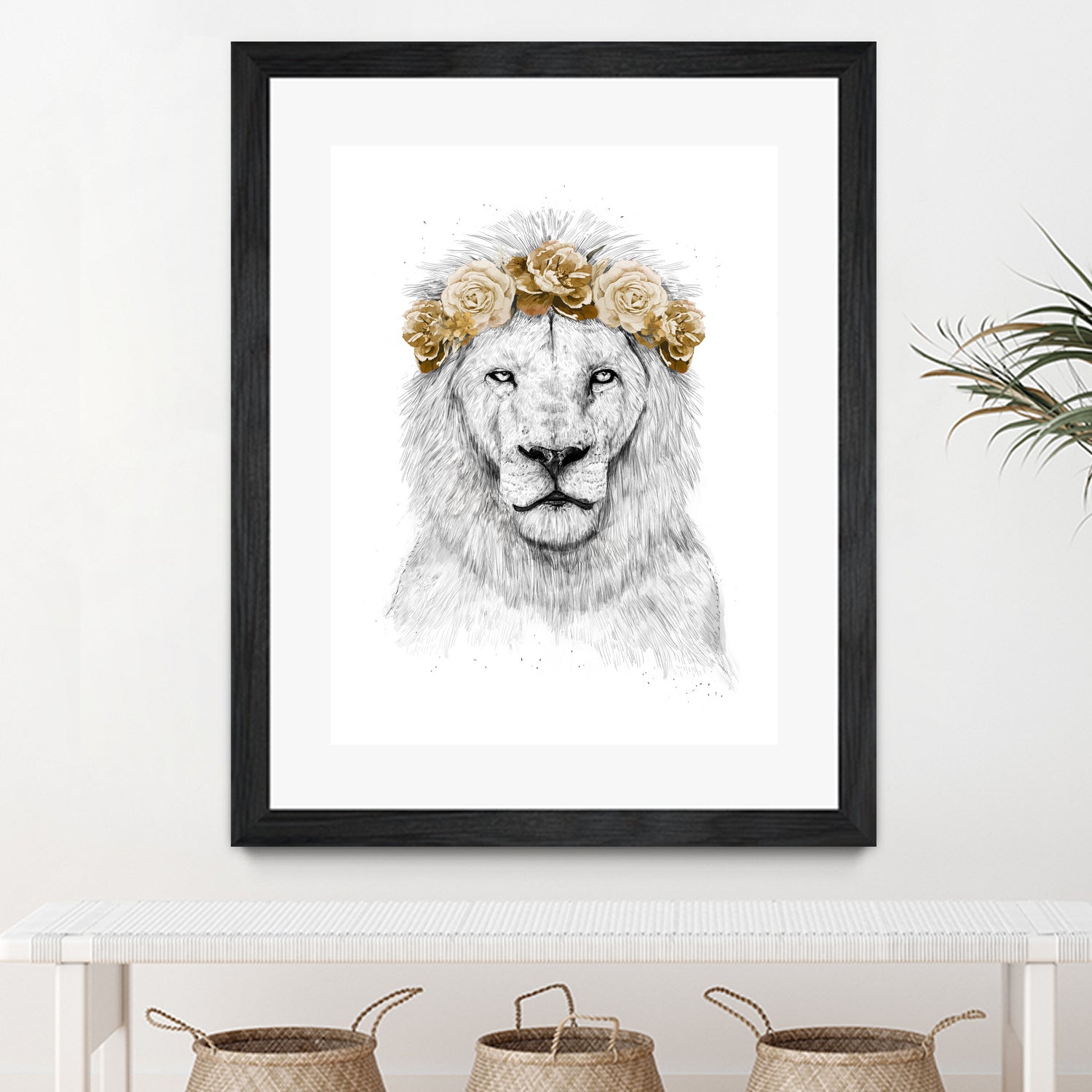 Festival lion (color version) by Solti Balázs on GIANT ART - white digital drawing