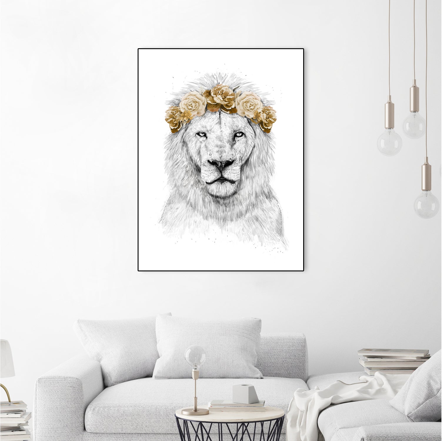 Festival lion (color version) by Solti Balázs on GIANT ART - white digital drawing