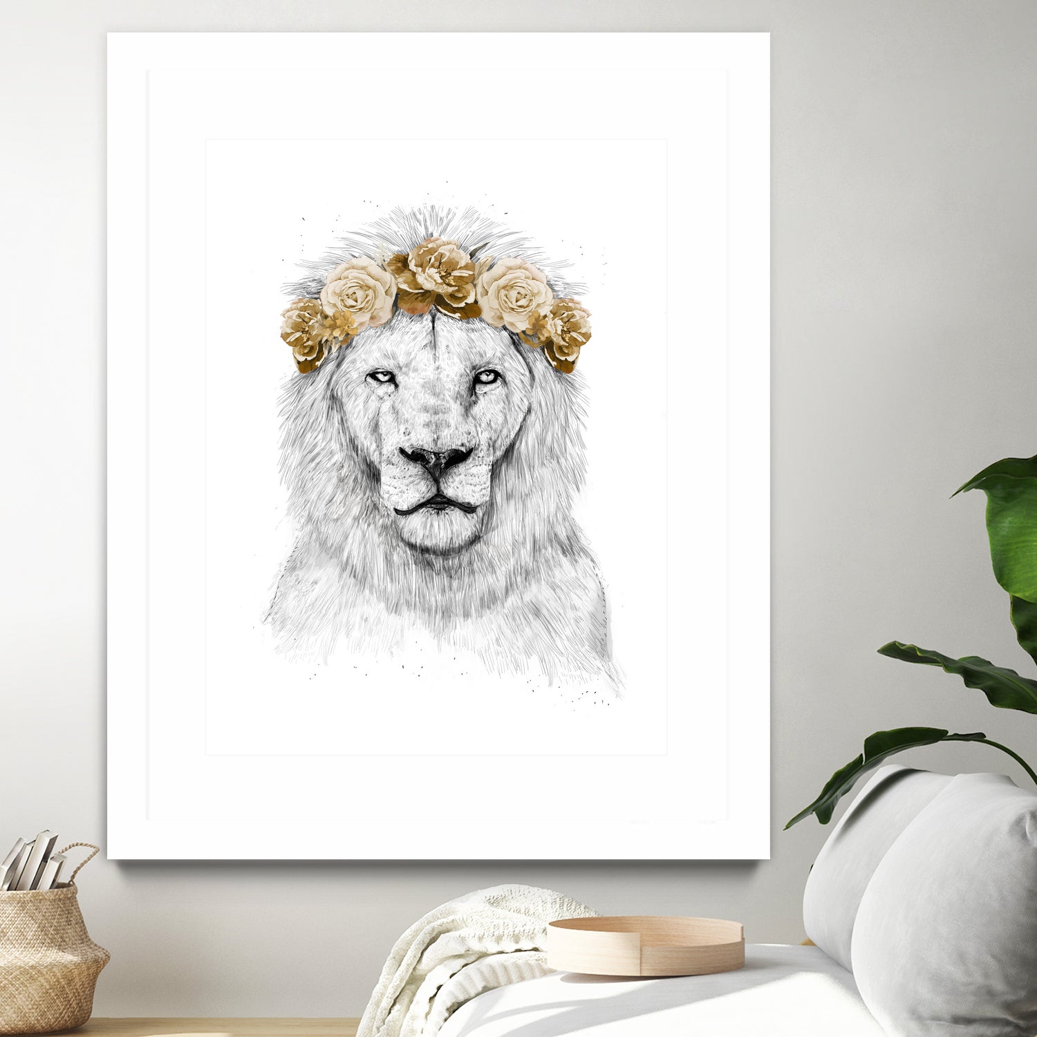 Festival lion (color version) by Solti Balázs on GIANT ART - white digital drawing