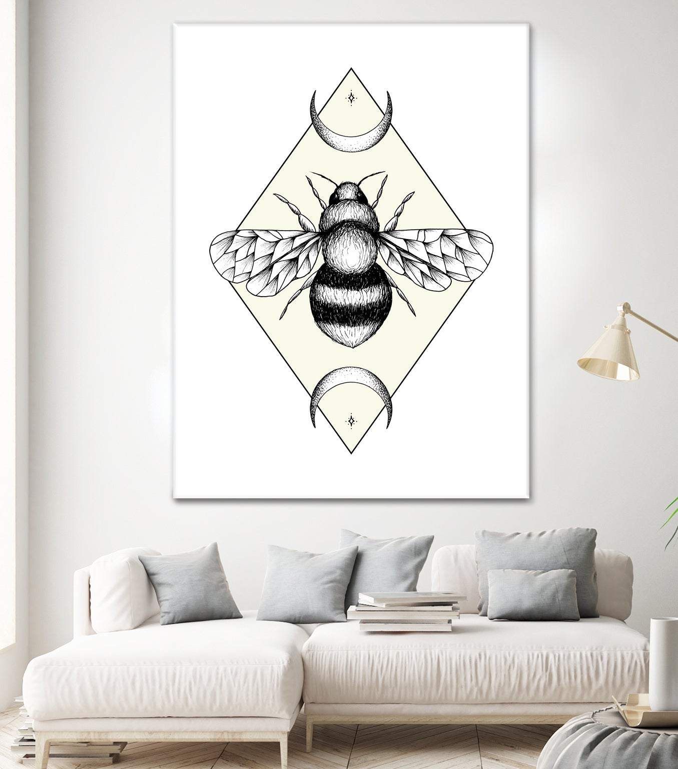 Bee Confident by Barbara Hollaus on GIANT ART - white digital drawing