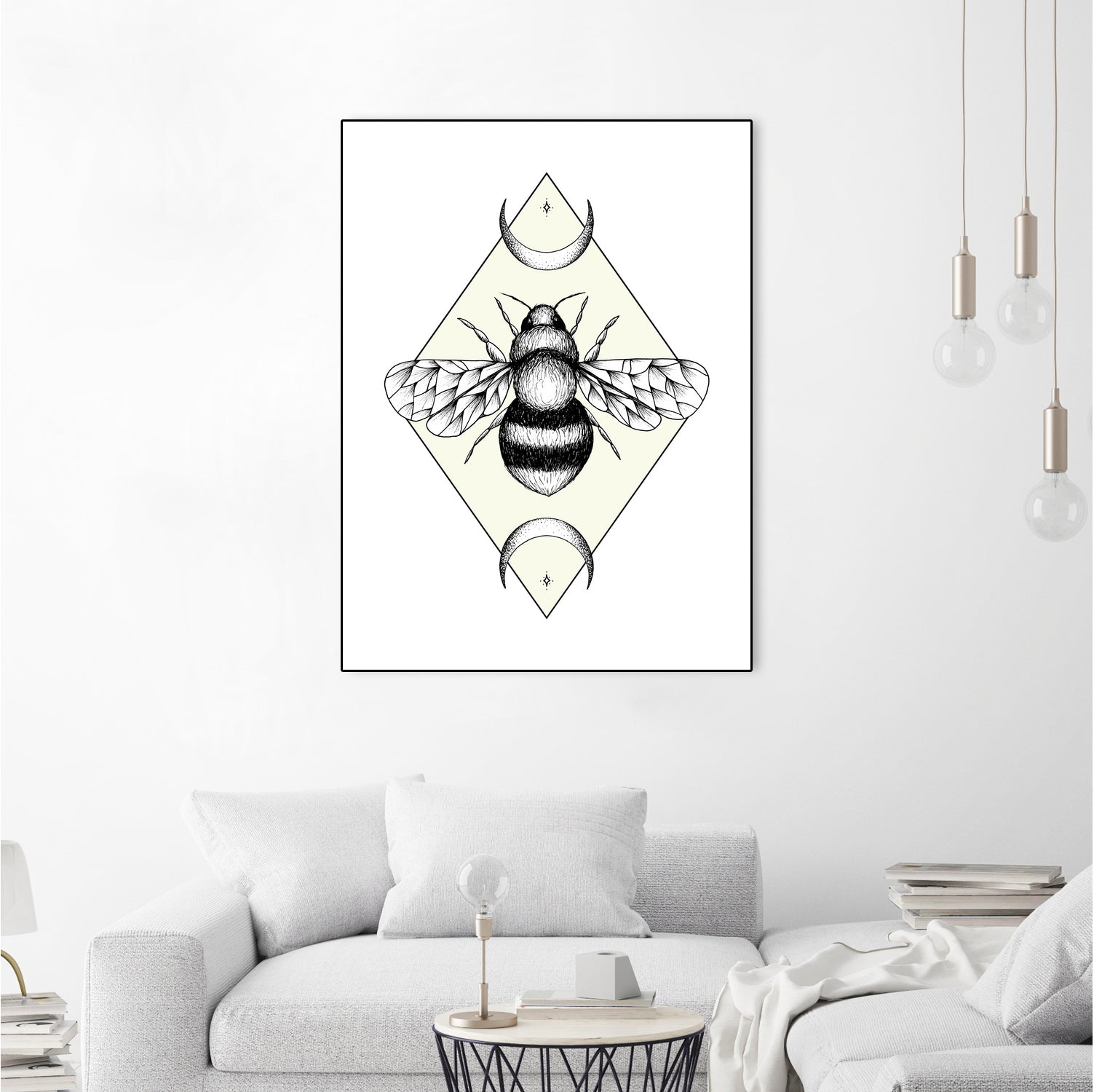 Bee Confident by Barbara Hollaus on GIANT ART - white digital drawing