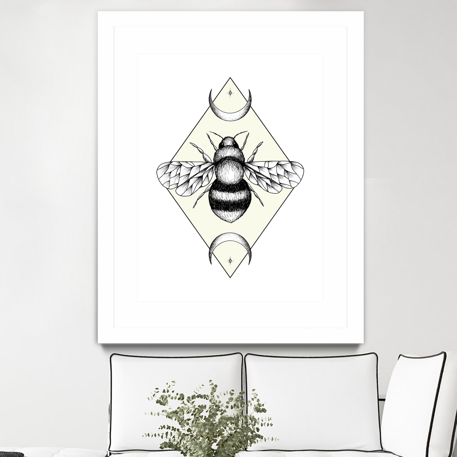 Bee Confident by Barbara Hollaus on GIANT ART - white digital drawing