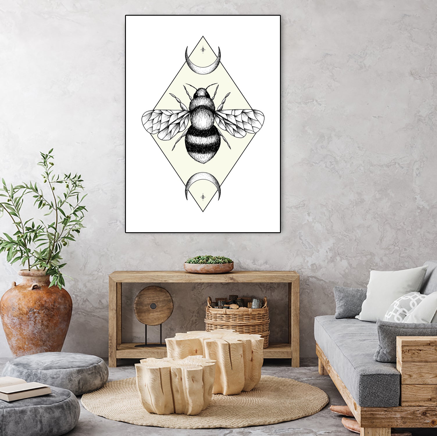 Bee Confident by Barbara Hollaus on GIANT ART - white digital drawing