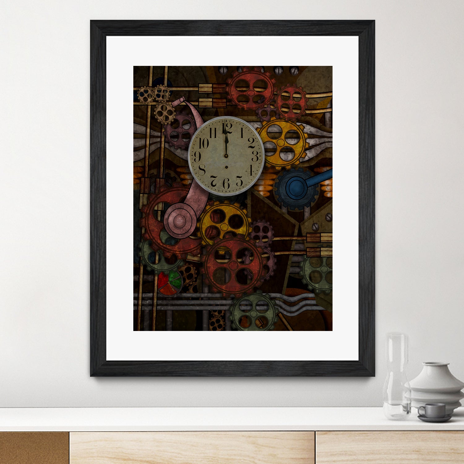 steampunk by james brickell on GIANT ART - red digital painting