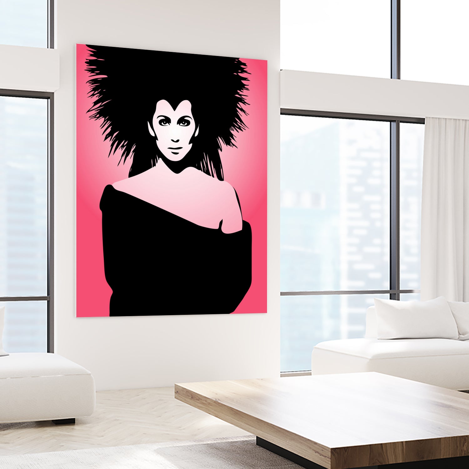 Cher | Pop Art by William Cuccio on GIANT ART - pink digital drawing