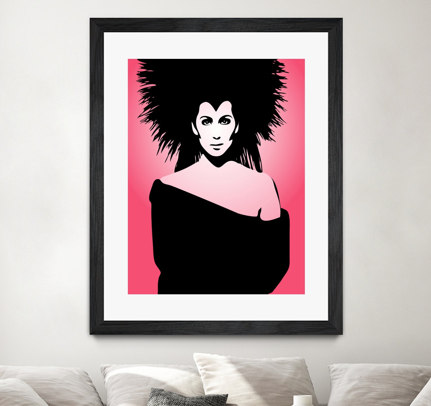 Cher | Pop Art by William Cuccio on GIANT ART - pink digital drawing