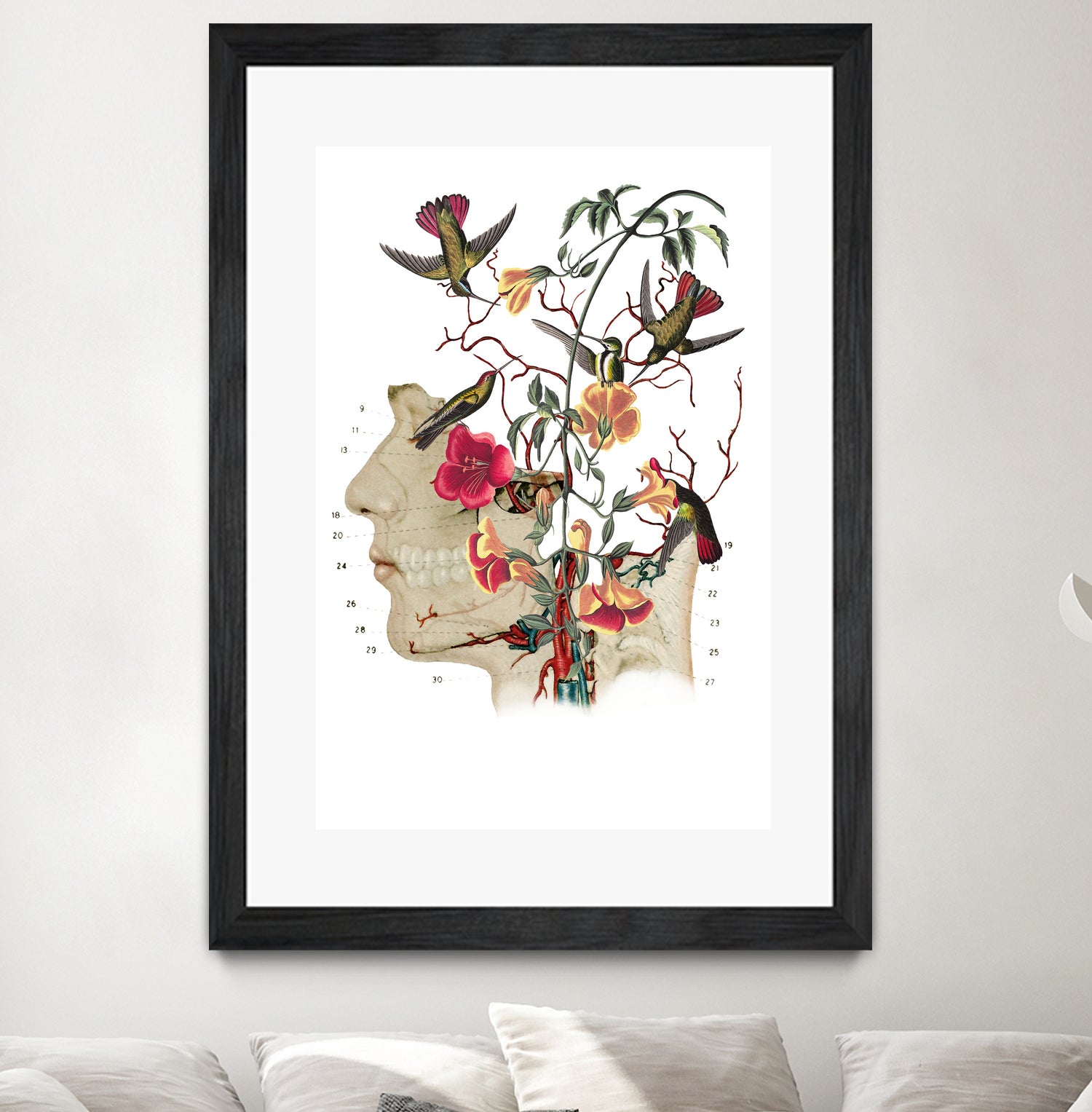 Flower anatomy by Caterina Lo Cicero on GIANT ART - black digital drawing