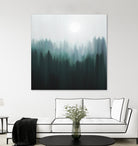 Autumn Fog | Green Edition by Robin Willems on GIANT ART - green digital painting