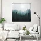 Autumn Fog | Green Edition by Robin Willems on GIANT ART - green digital painting