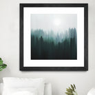 Autumn Fog | Green Edition by Robin Willems on GIANT ART - green digital painting