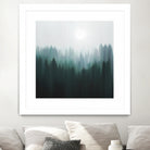 Autumn Fog | Green Edition by Robin Willems on GIANT ART - green digital painting