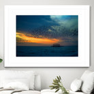 Starling Sunset by Chris Lord on GIANT ART - blue photo illustration