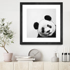 Peekaboo Panda by Laura Graves on GIANT ART - black digital painting